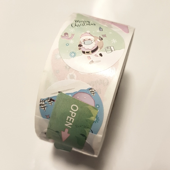 🎅🏼500 pcs Merry Christmas Stickers Santa Claus Stickers Thank You Stickers - Picture 6 of 7